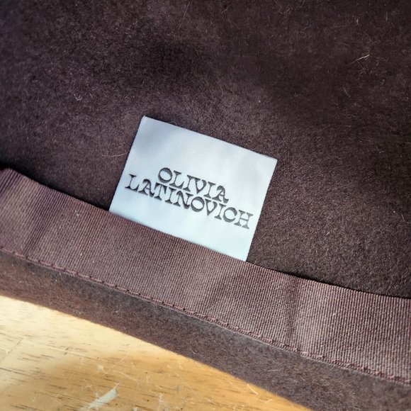 Olivia Latinovich Brown Checkered Bowler Hat - Picture 7 of 7